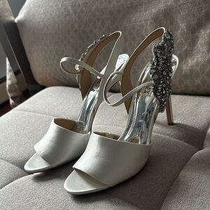 Women's Bridal Lidia Embellished High-Heel Slingback Sandals - 10